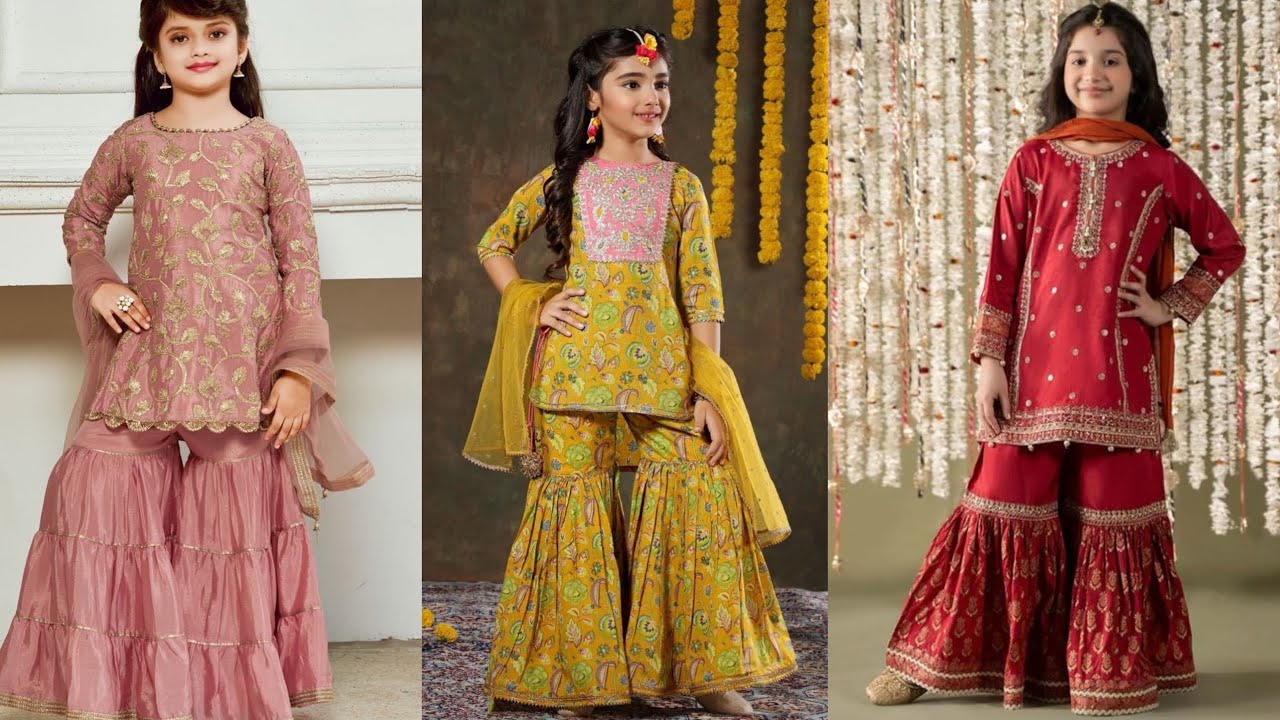 Stylish Eid Gharara Dress Designs For Small Girls 2026||Beautiful Trendy Dress Designs For Eid 