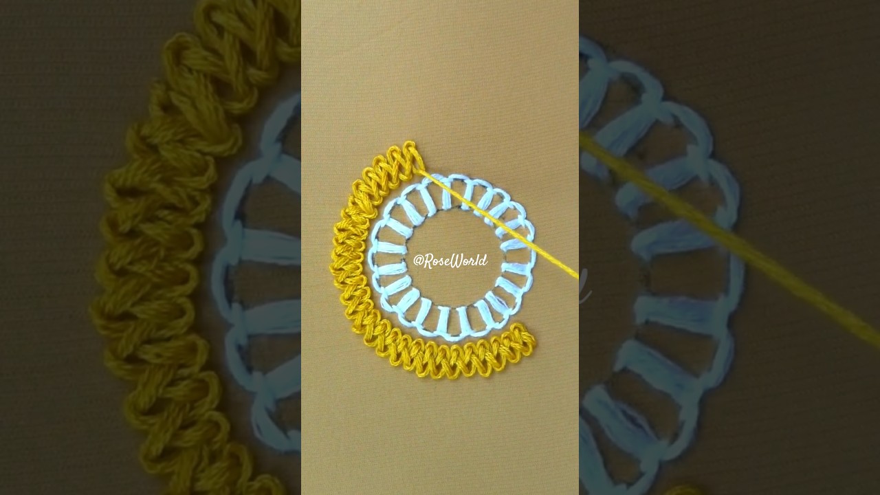 🔥🤍Supper cute flower stitch hand embroidery🤍🔥