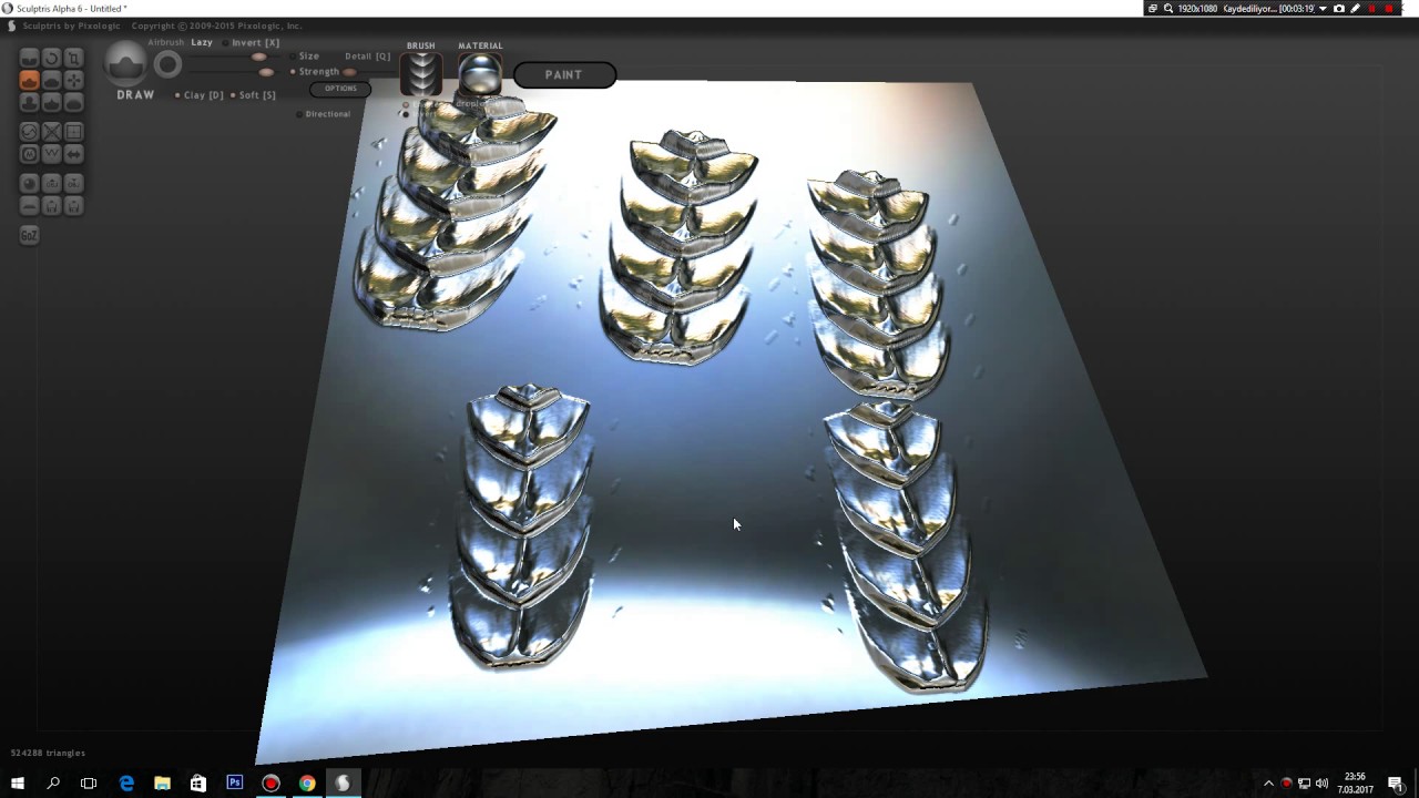 Sculptris Fırça Kullanımı