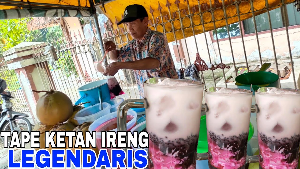THE BEST!!! ES TAPE KETAN IRENG PAK JUKI YANG TERTUA DI KOTA SIDOARJO