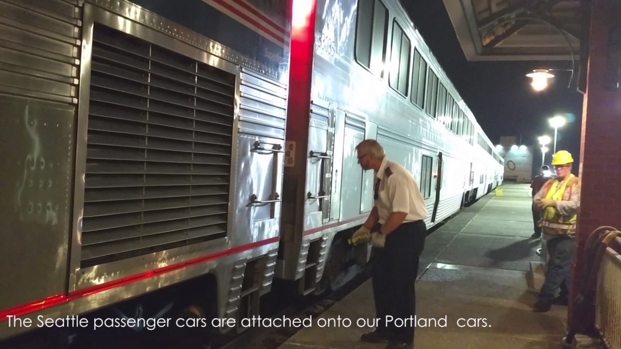 Coupling the Empire Builder Train at Spokane
