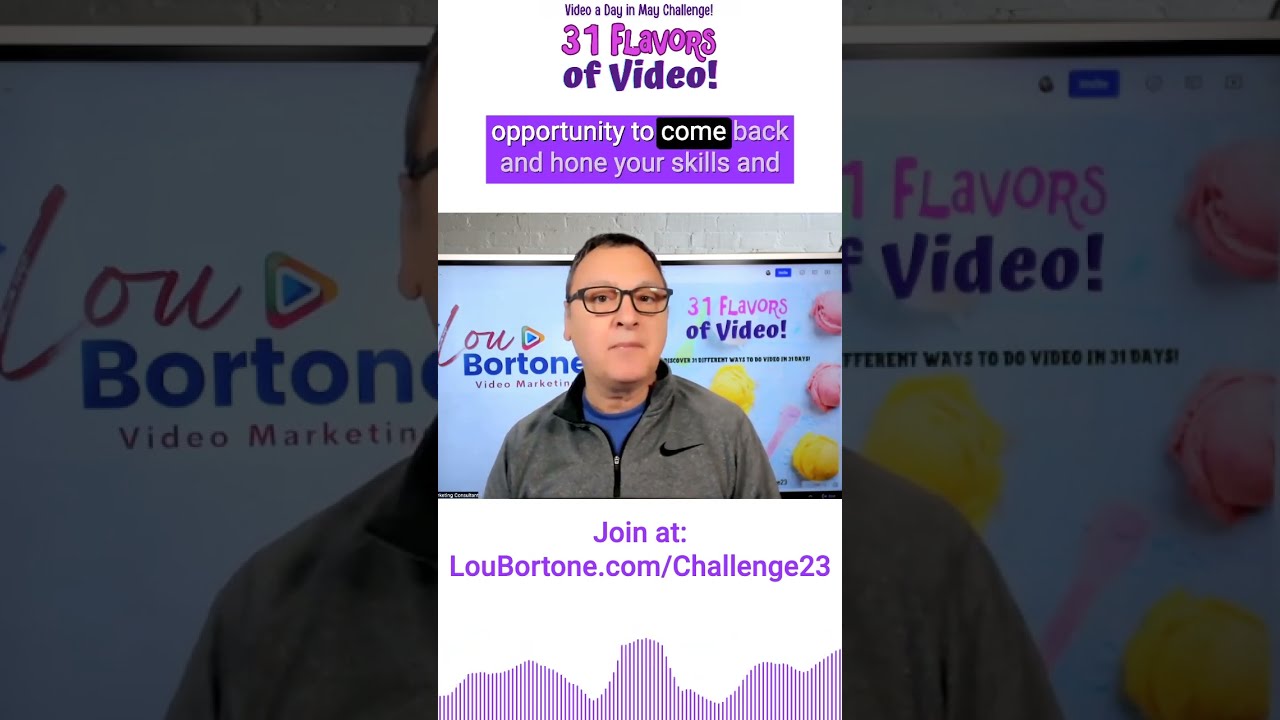 Make better videos by joining the Video a Day in May Challenge!