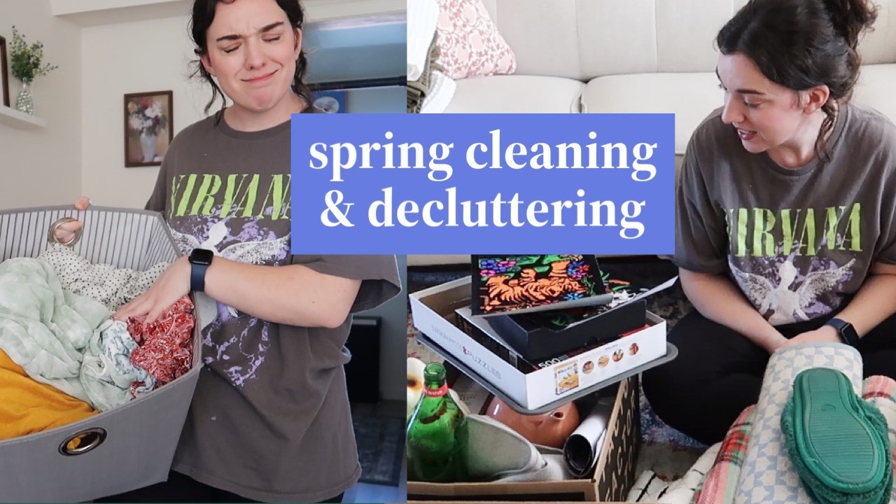 1+ hour of realistic cleaning & spring decluttering! 💐🧼