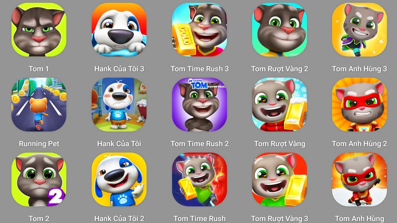 Tom Friends 2,Talking Tom 2,My Tom 2,Talking Ben,Talking Ginger,Talking News,Tom Hero,Talking Tom 2,