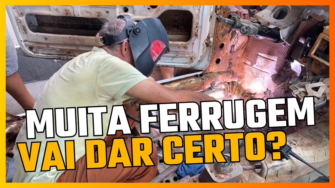 &Eacute; TANTA FERRUGEM QUE A SOLDA N&Atilde;O GRUDA NA LATA, TIVEMOS QUE CORTAR! 