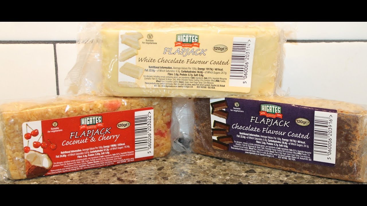 Higates Flapjacks: White Chocolate Coated, Coconut & Cherry and Chocolate Coated Review