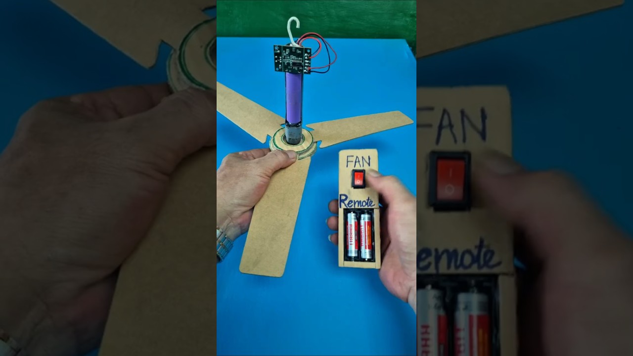 Can a homemade ceiling fan have a remote control #DIY #CeilingFan #RemoteControl