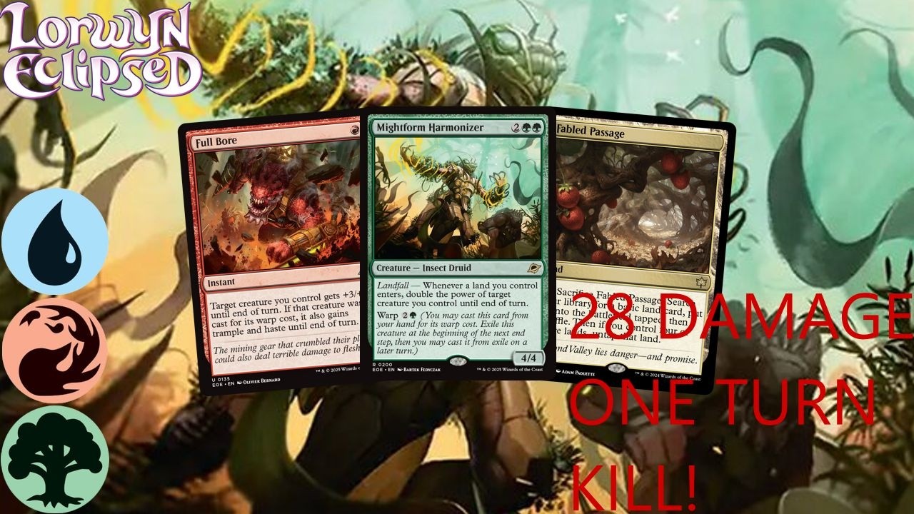 A 28 DAMAGE ONE TURN KILL DECK FROM PRO TOUR - TEMUR HARMONIZER - LORWYN - MTG ARENA - STANDARD BO1