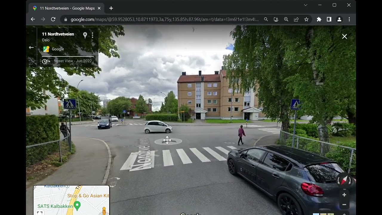 Går: Fra Kalbakken  T-bane stasjon til Grorud samfunnshus