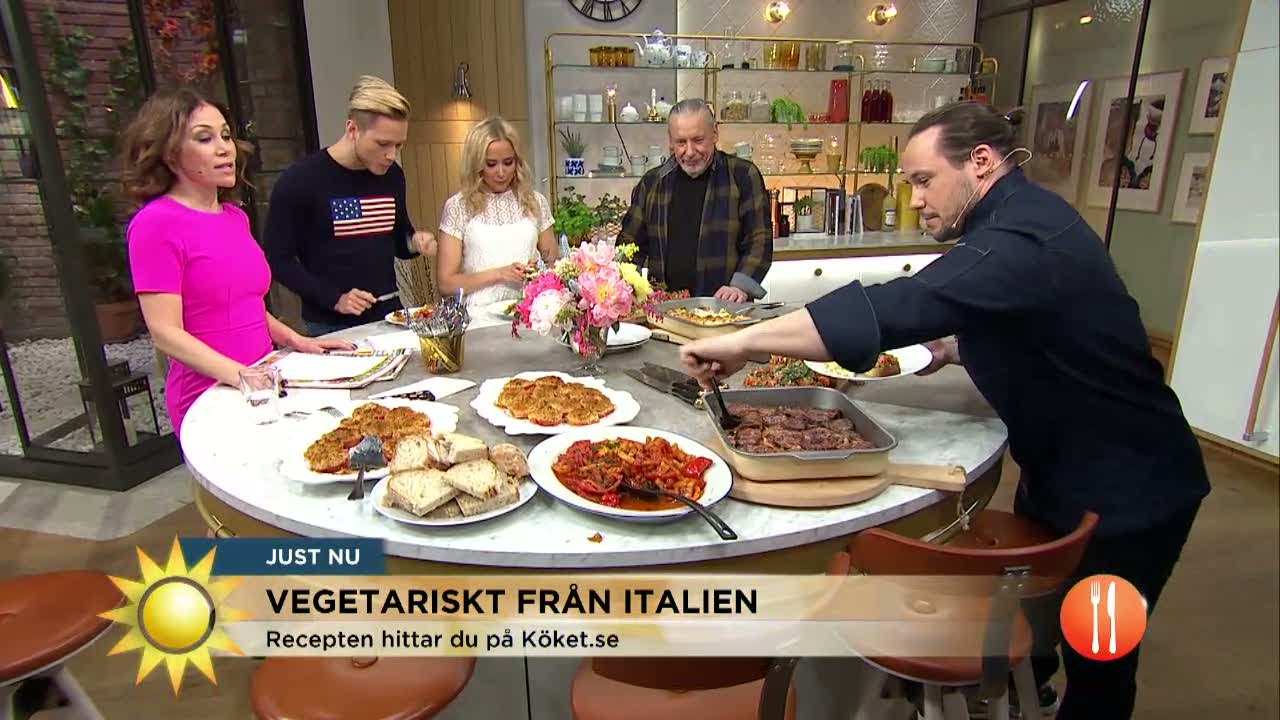 S&aring; tillagar du l&auml;cker italiensk veggomat - Nyhetsmorgon (TV4)