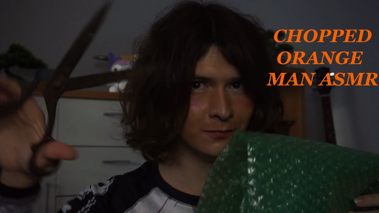 Orange face dude does ASMR on you