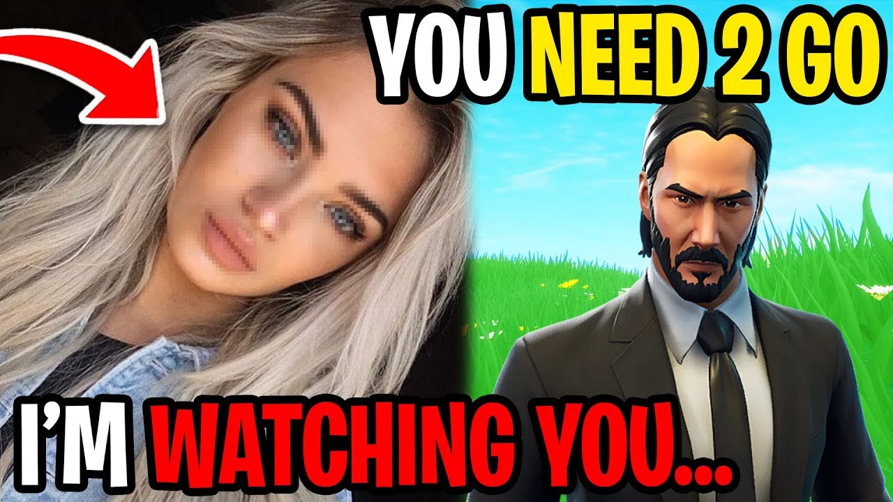 Little Kid Gets Stalked By Gold Digger..(Fortnite)