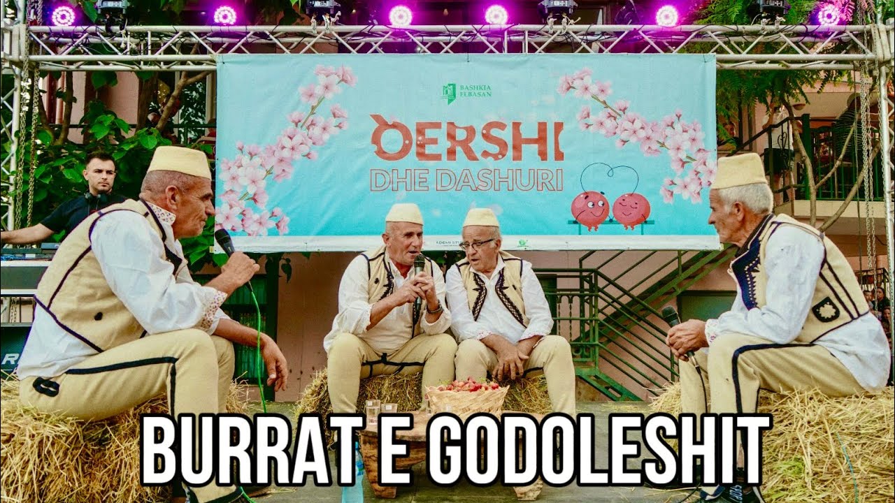 Burrat e Godoleshit Kendojne Kenge Tradicionale te zones ne Festen e Qershi dhe Dashuri
