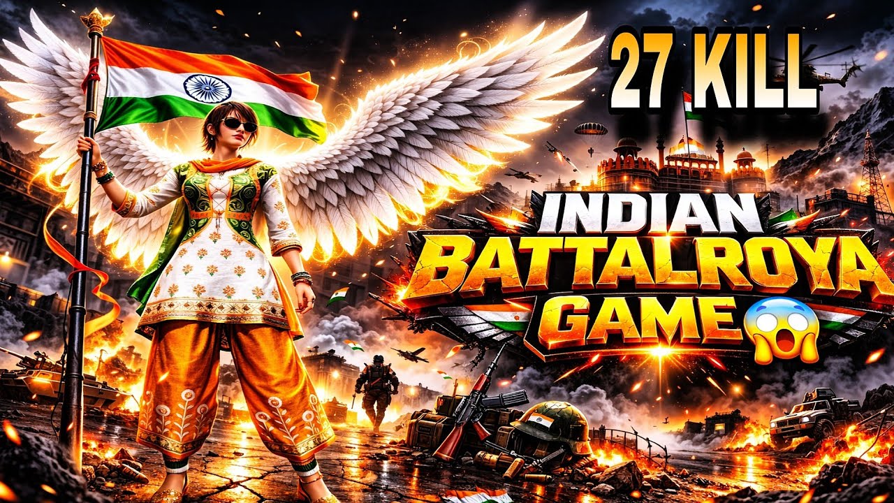 Indian Battle Royale Game  27 Kill || Scarfall 2.O