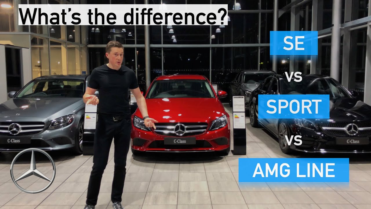 В чем РАЗНИЦА между Mercedes-Benz SE, Sport и AMG Line в модели C-класса 2018 года?