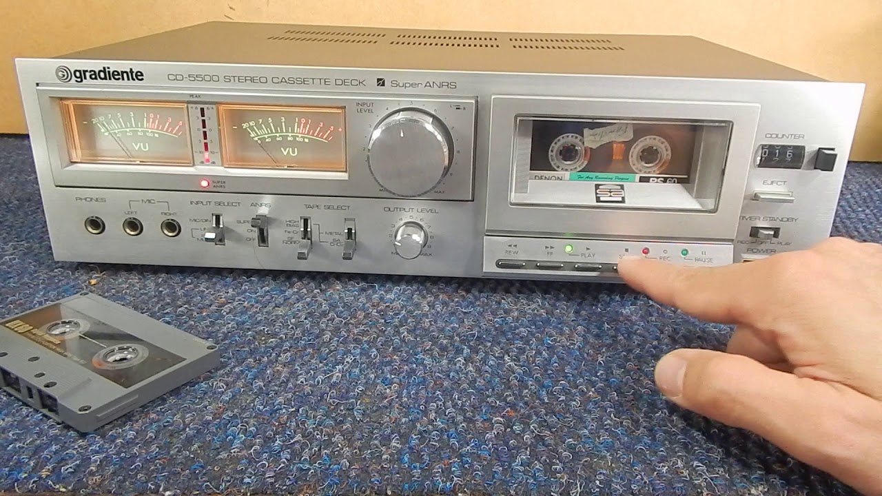 Gradiente CD5500 [JVC] tape deck - toca -fitas [demonstração]
