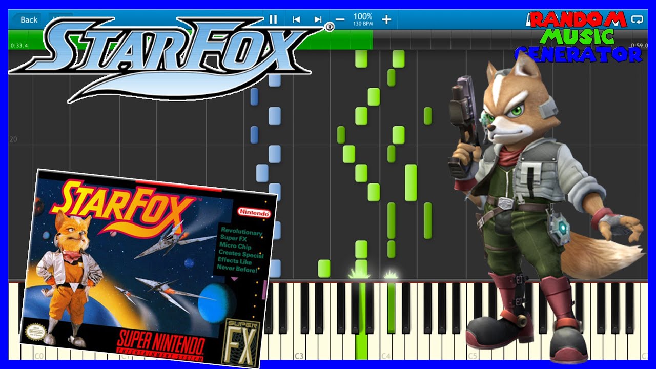 Corneria Theme - Star Fox - Piano Tutorial [Synthesia♫] コーネリア スターフォックス