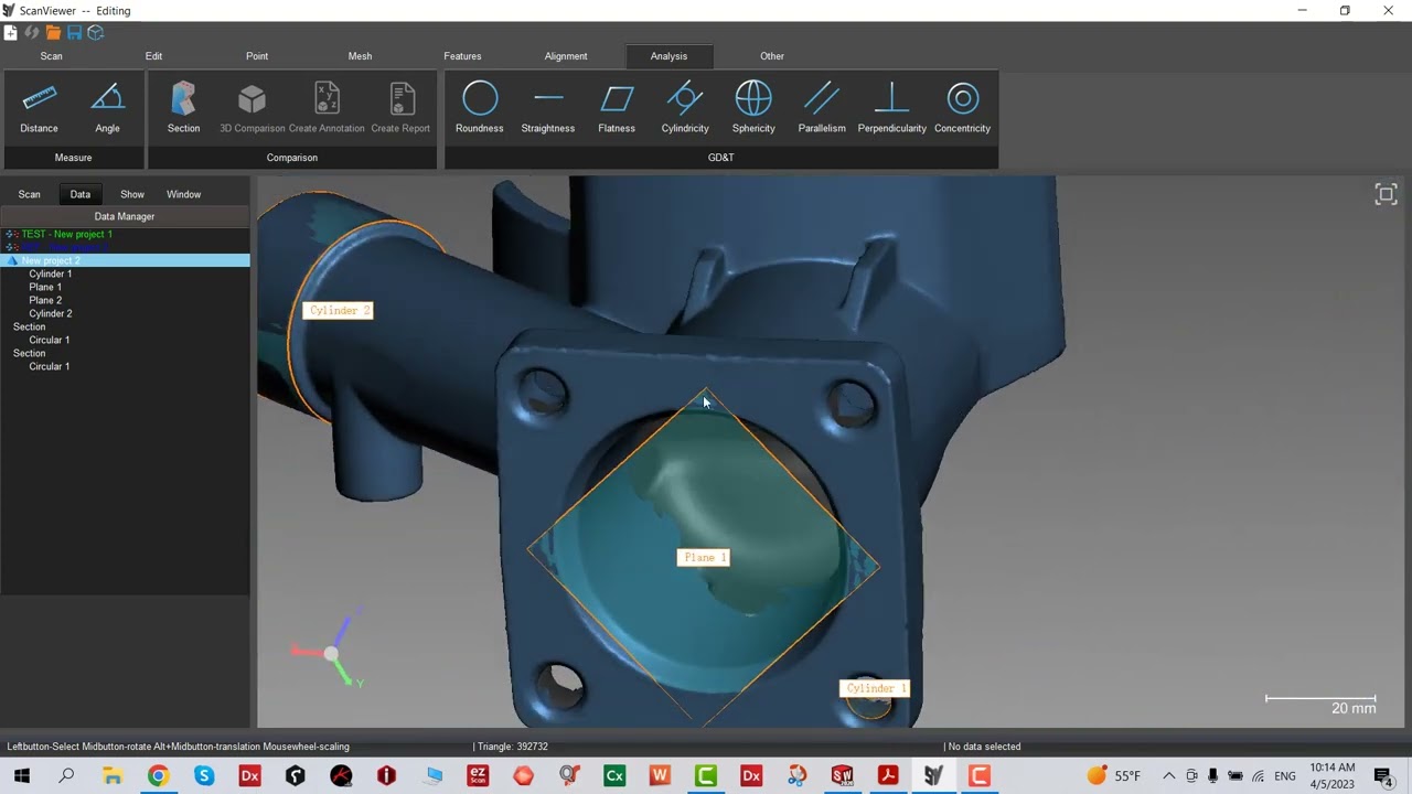 Scantech ScanViewer Hole Selection and Measurement video tutorial