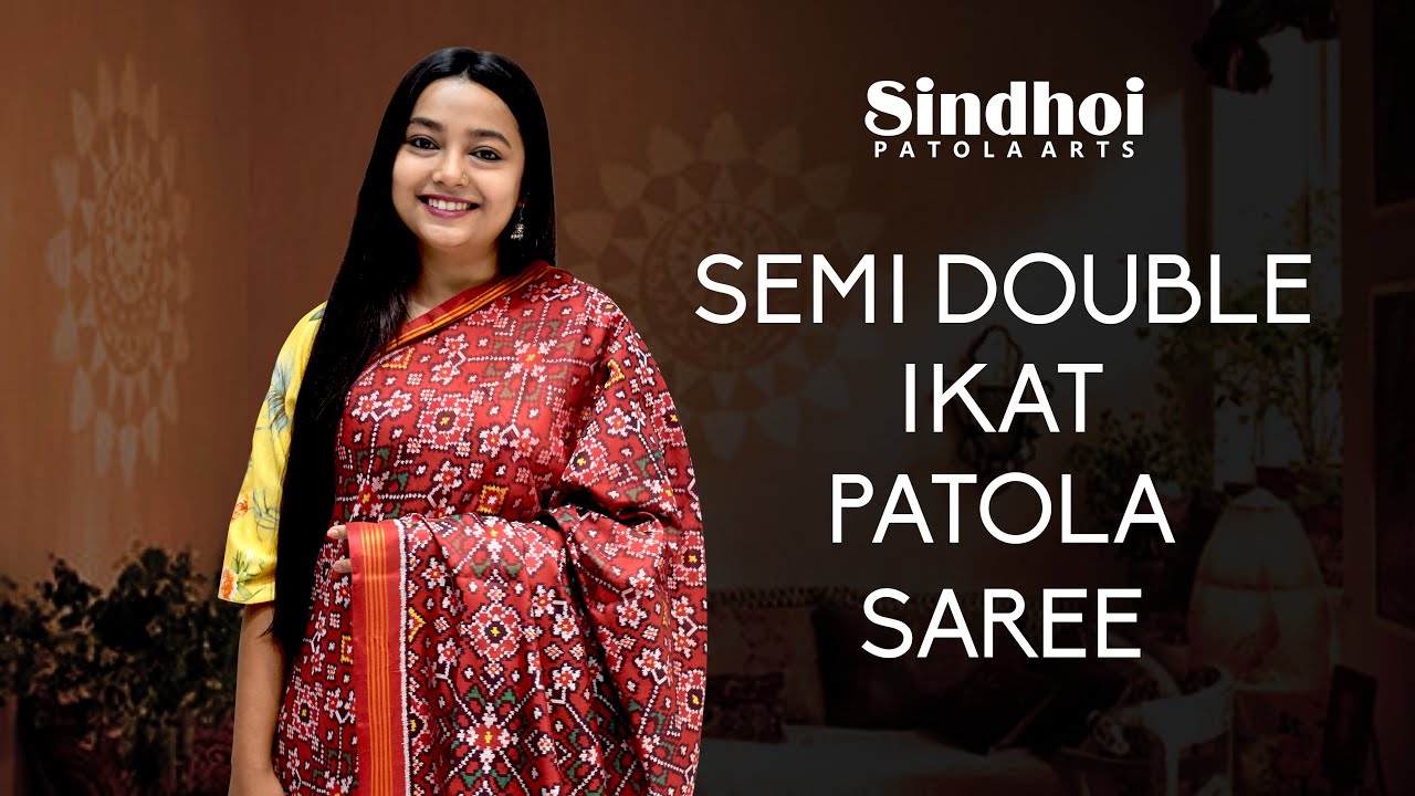 Pure Single Ikat Patola Silk Sarees