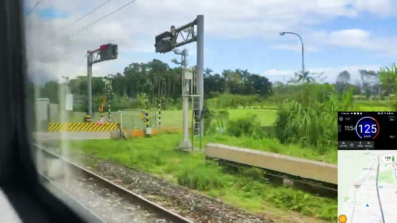 台鐵 415次 花蓮to台北 EMU3000  路程景 2k畫質亮度加強+GPS速度軌跡 2025.12.23