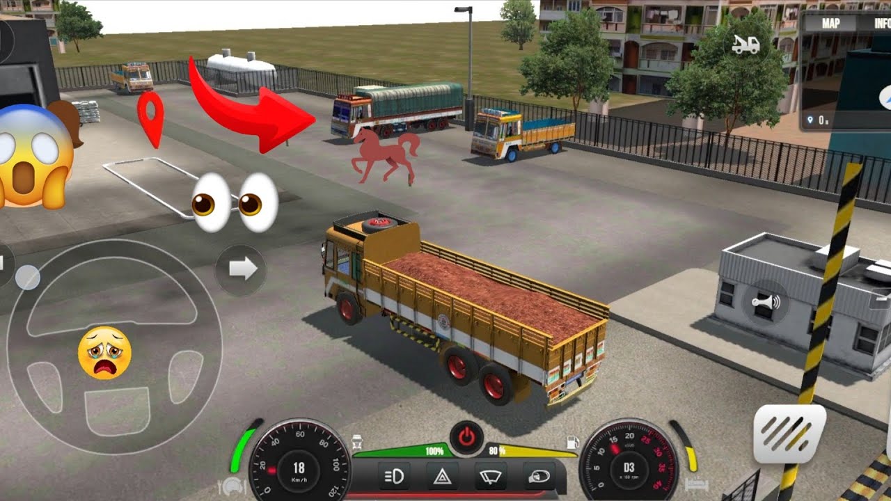 Indian truck simulator android game play! Full parking slot video intresting view for 3d 