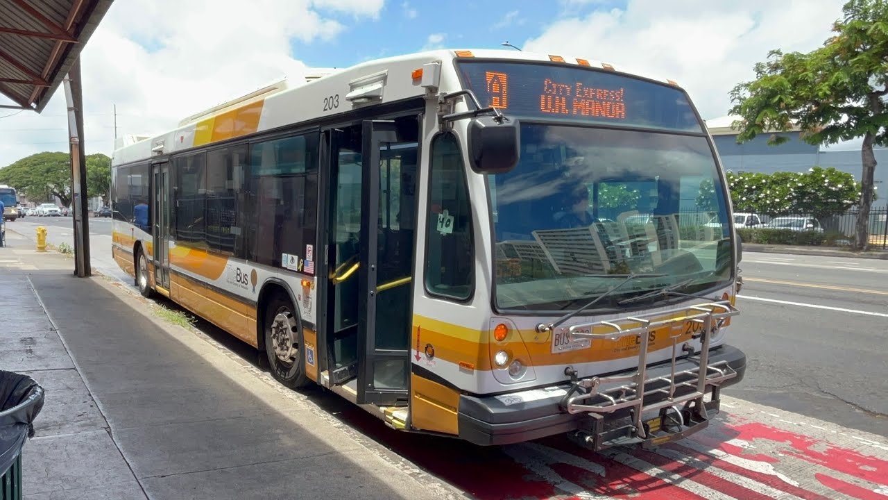 Thebus Honolulu Bus' 203 Nova Bus LFS Route A CityExpress! U.H. Manoa