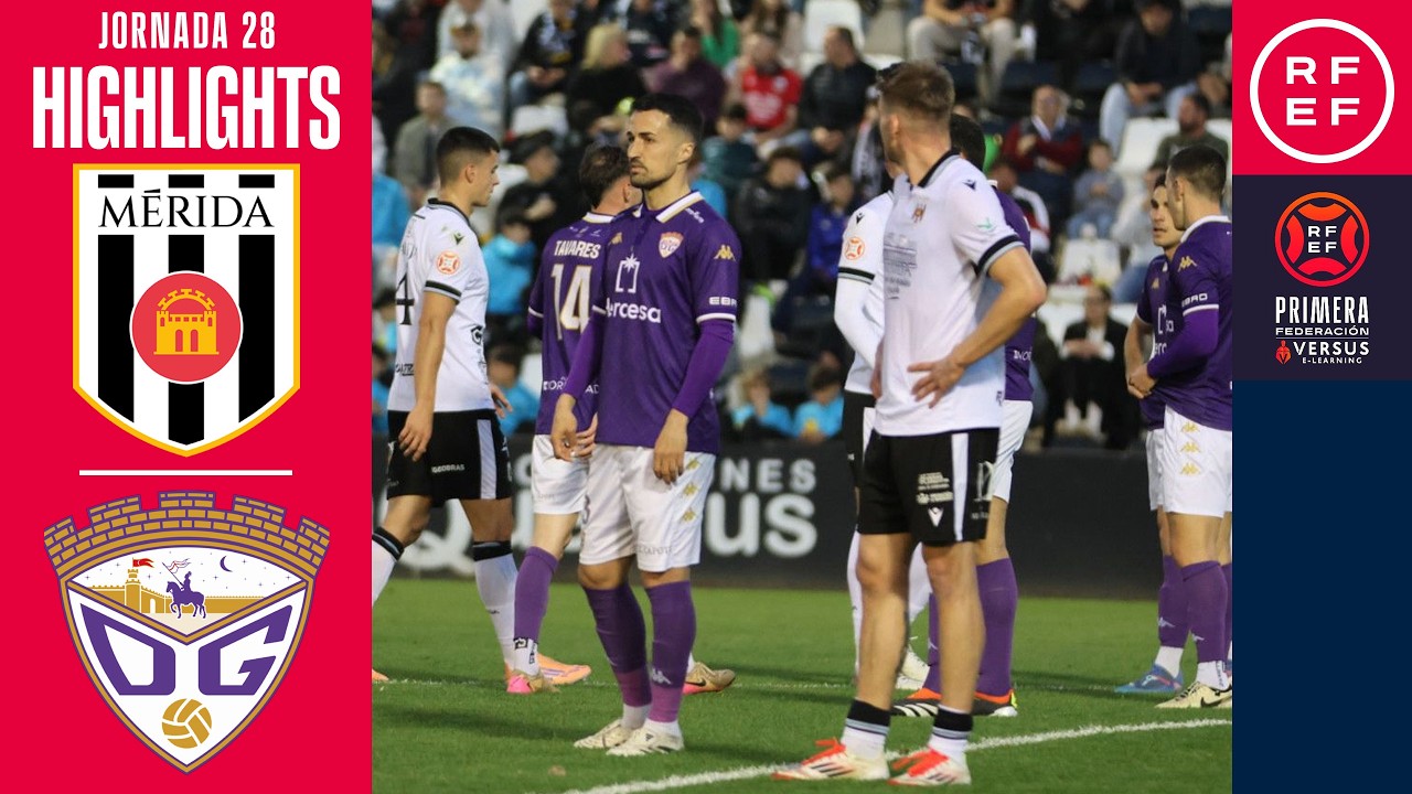 Resumen #PrimeraFederación | AD Mérida 1-4 CD Guadalajara | Jornada 28 | Temporada 2025/2026