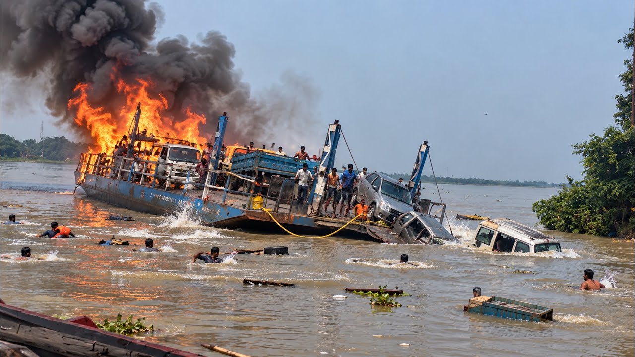 Ferry Disaster Caught On Camera#shorts #ferry #accident #rescue #boat