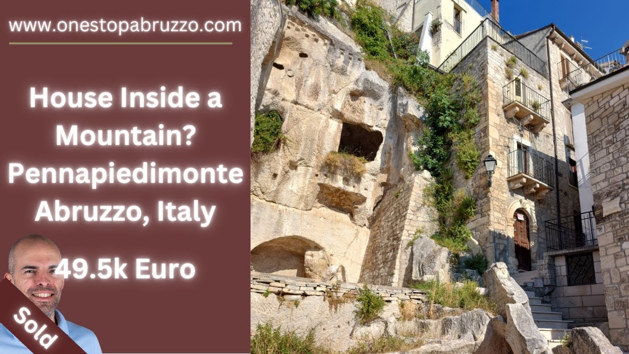 *SOLD* Incredible House Built Into the Rock in Pennapiedimonte Abruzzo Italy | Virtual Property Tour