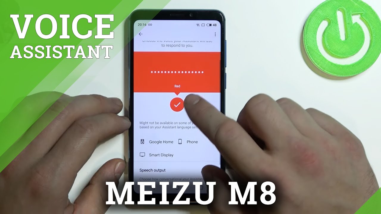 MEIZU M8 and Google Settings - How to Change Google Assistant Voice
