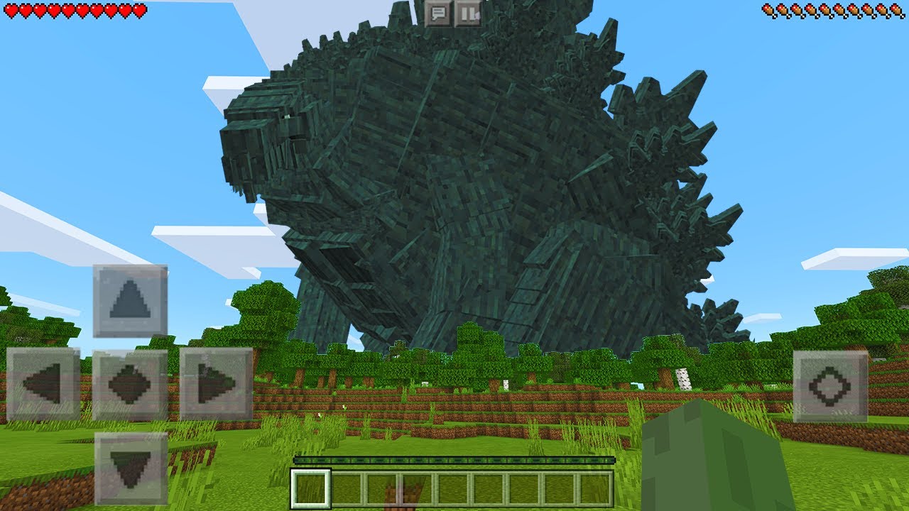 Я нашел GODZILLA EARTH в Minecraft Pocket Edition...