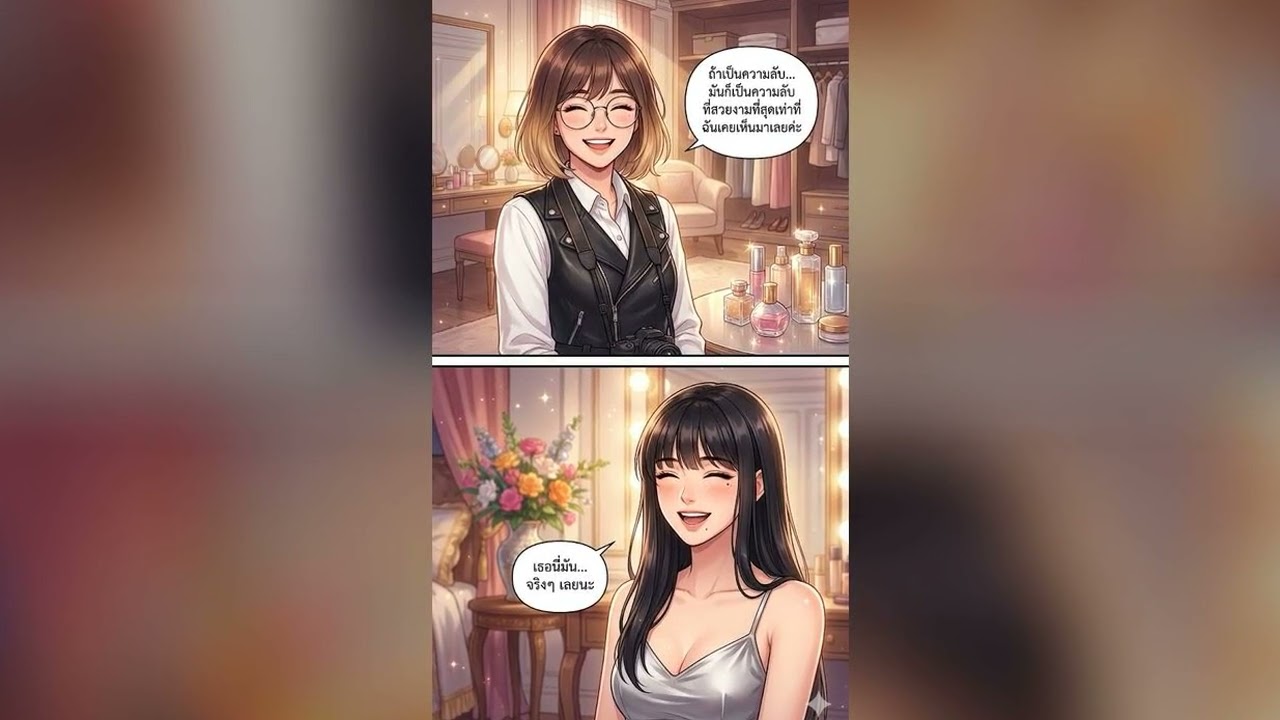 🔥[ความรักของเลสเบี้ยน]🔥 พรหมลิขิตคืนฝนตก: นางแบบสาวกับจูบที่ซ่อนไว้ในความมืด💢 🔥 ⚡