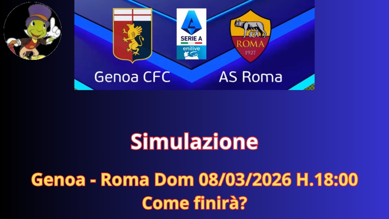 Genoa - Roma Dom 08/03/2026 H.18:00