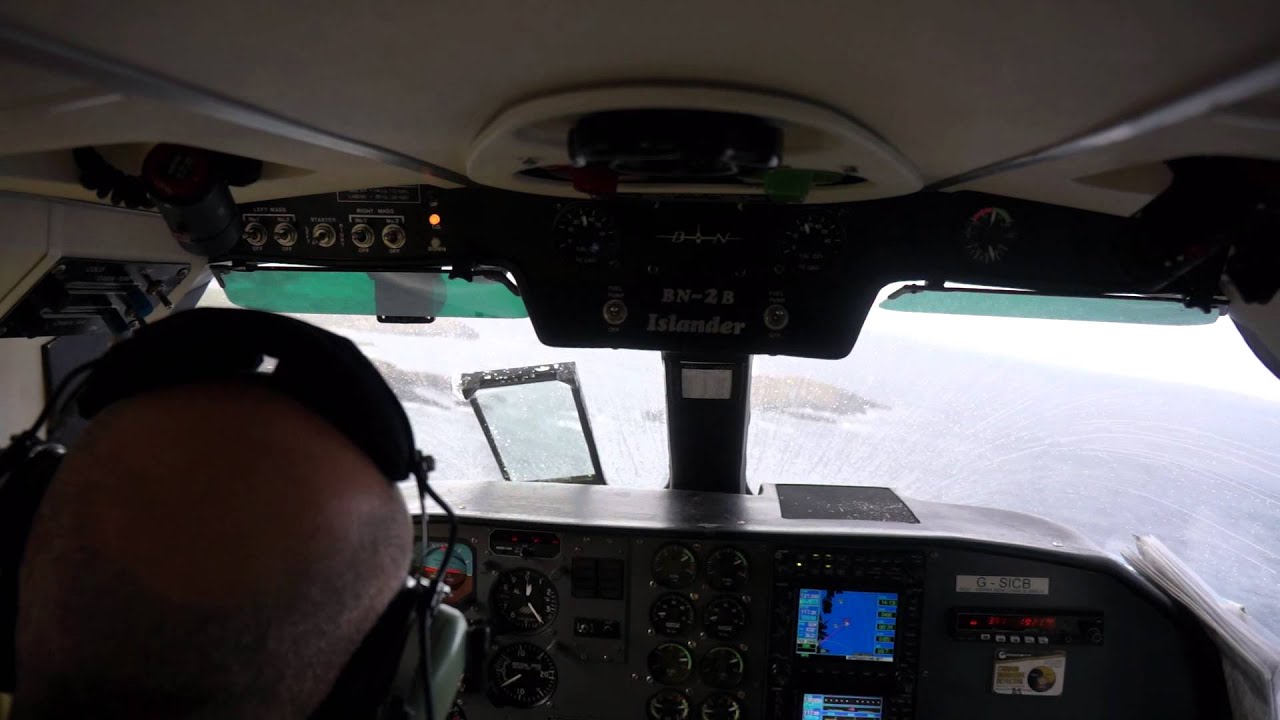 Shortest Runway(370 Metres) in the world, Out Skerries Island, Shetland, 1080 HD