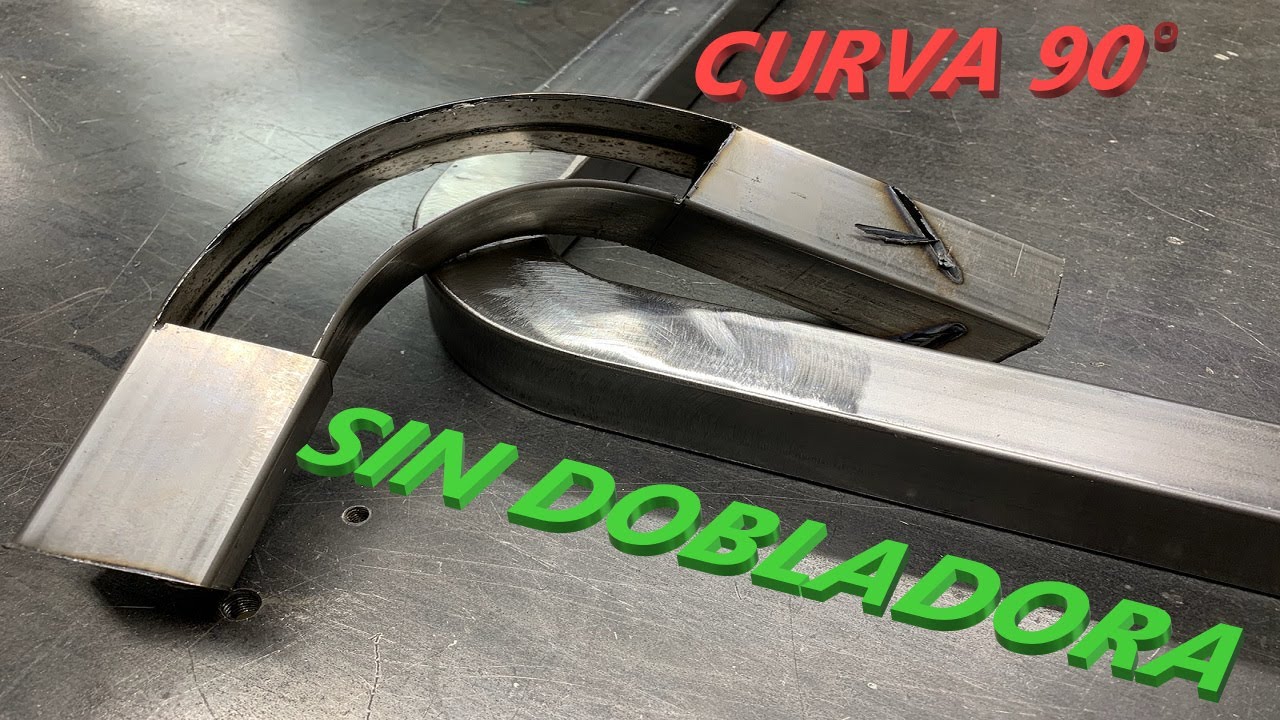 TECNICA RUSTICA DE CURVAR TUBULAR, PTR, SIN DOBLADORA DE METAL / HERRERIA CASERA