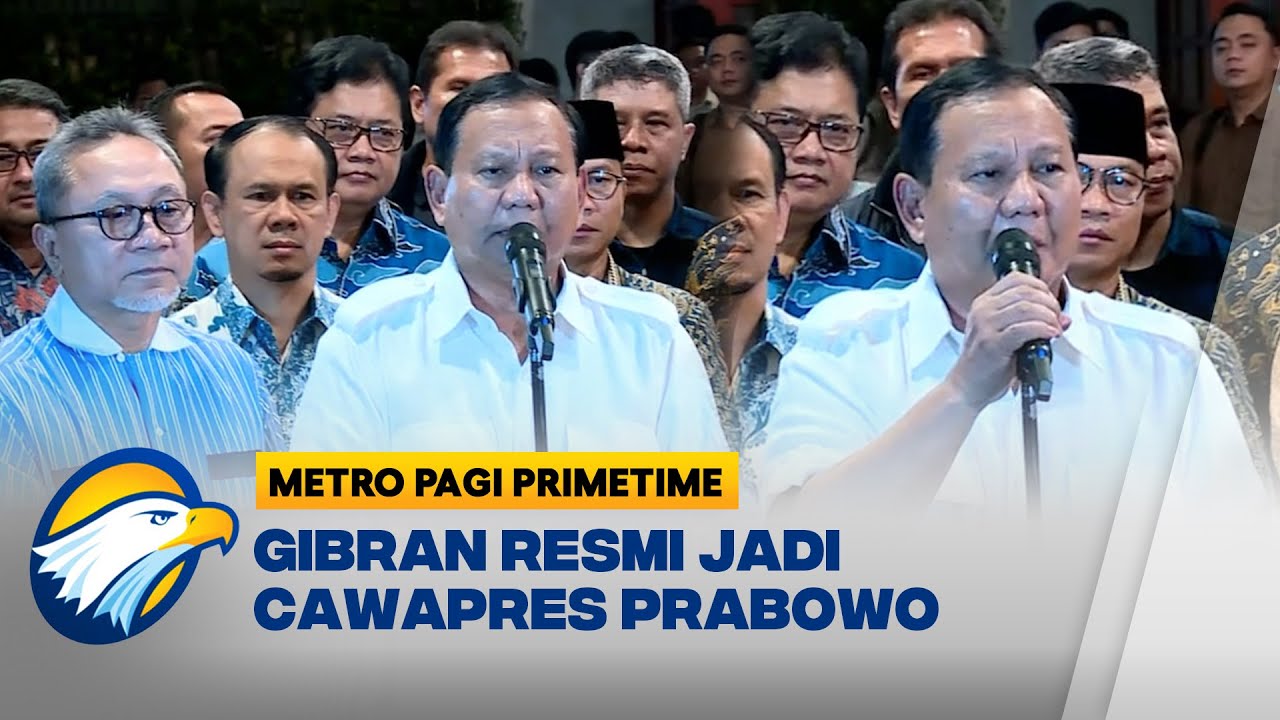 Prabowo Resmi Umumkan Gibran Cawapres 2024