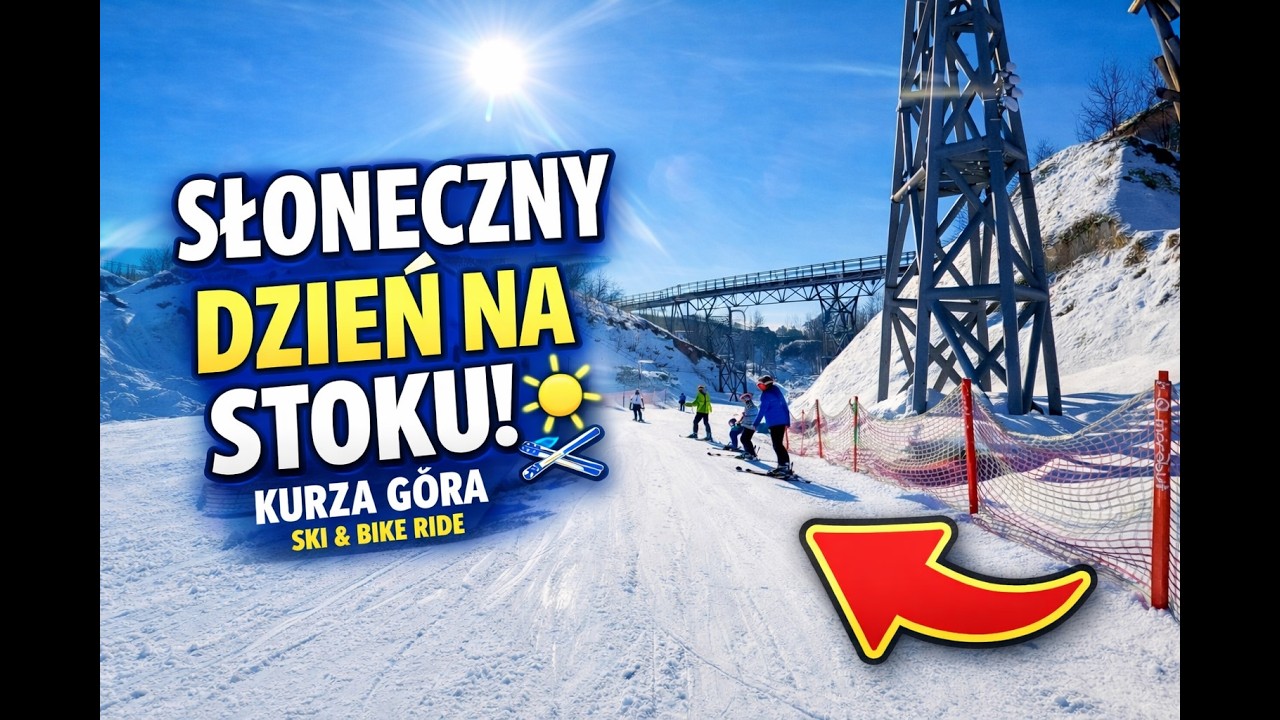 Narty Kurza Góra Kurzętnik 🇵🇱 Trasy 1-3 w całości luty 2026 #narty #mazury
