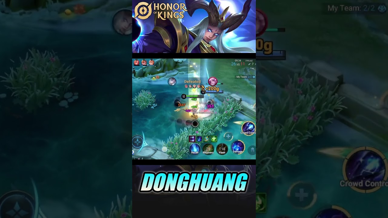 DONGHUANG Counter All Hero SUPRISE DAMAGE! | Best Tank Honor of Kings (HOK) | pro player