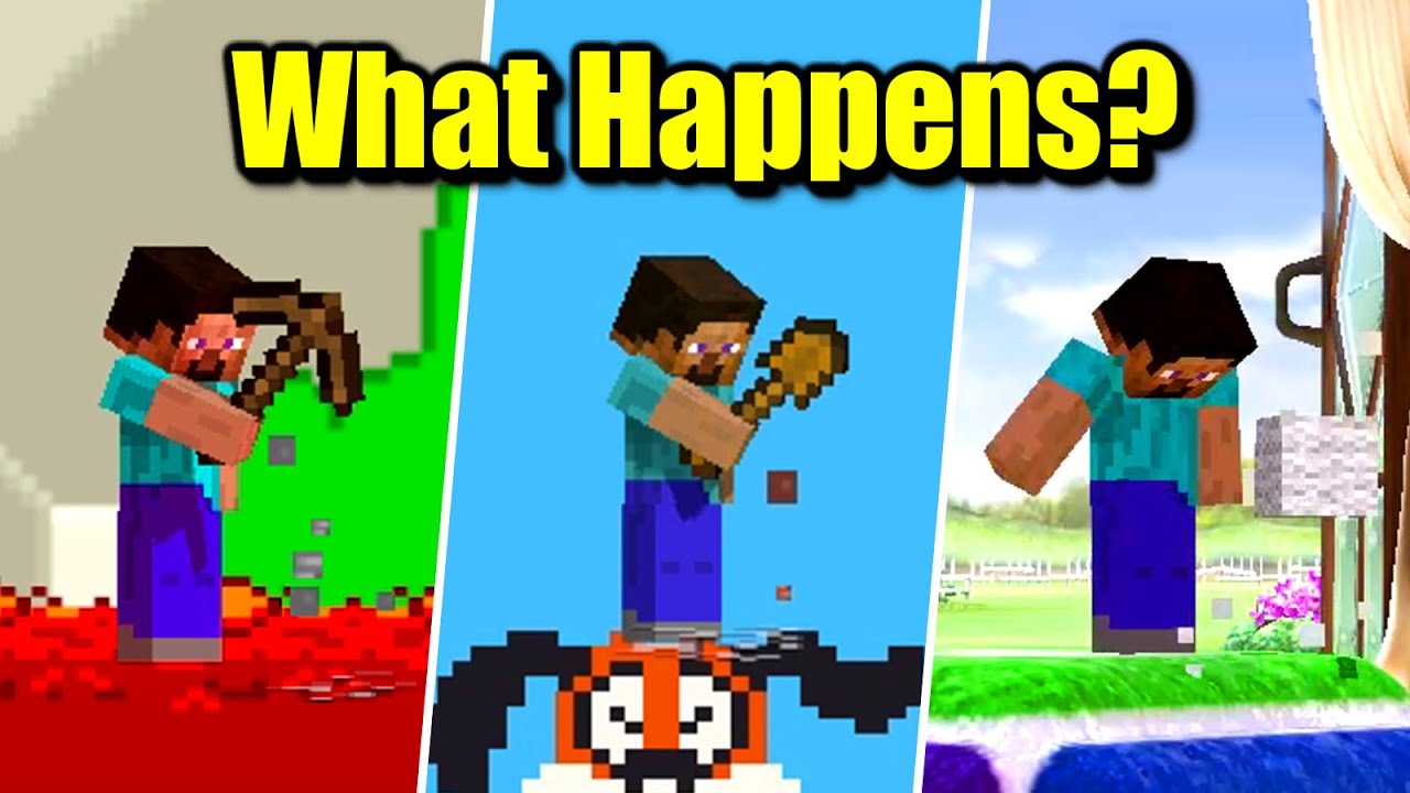 What Happens When Steve Mines on Special Terrain in Super Smash Bros. Ultimate?