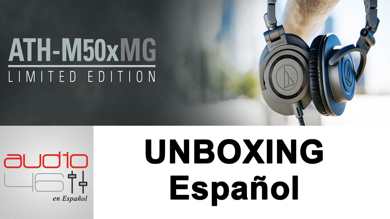 Audio-Technica M50xMG Matte Gray Limited Edition 2016 Unboxing Español