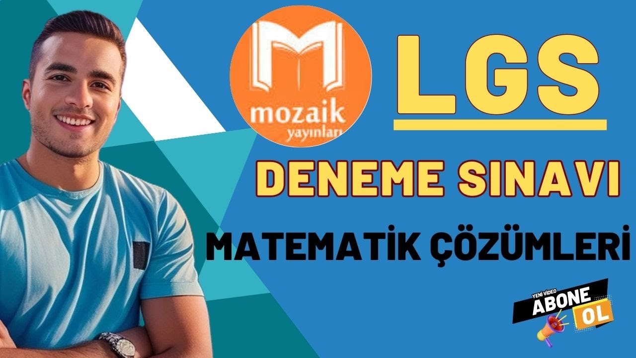 MOZAİK YAYINLARI DENEME KULÜBÜ HİT SERİSİ LGS-1 DENEME SINAVI MATEMATİK ÇÖZÜMLERİ TEK PART(1-20)