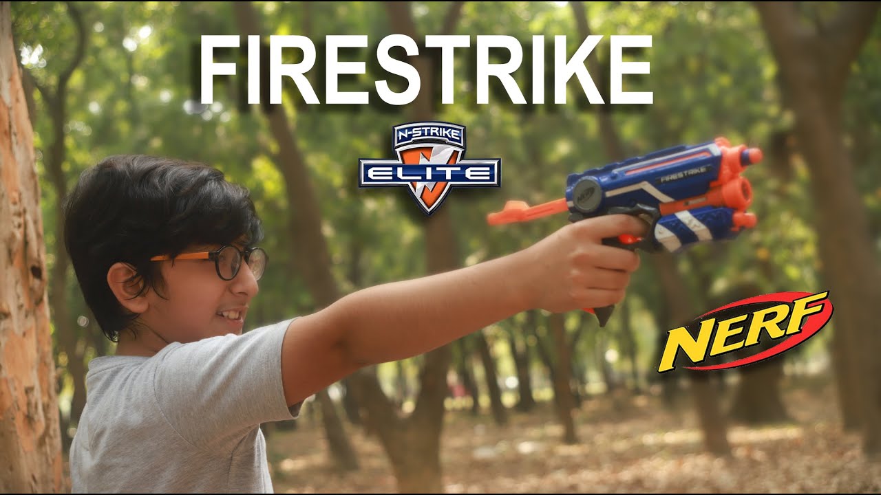 NERF N-Strike Elite Firestrike, Laser Light, HASBRO, Review and Firing Test