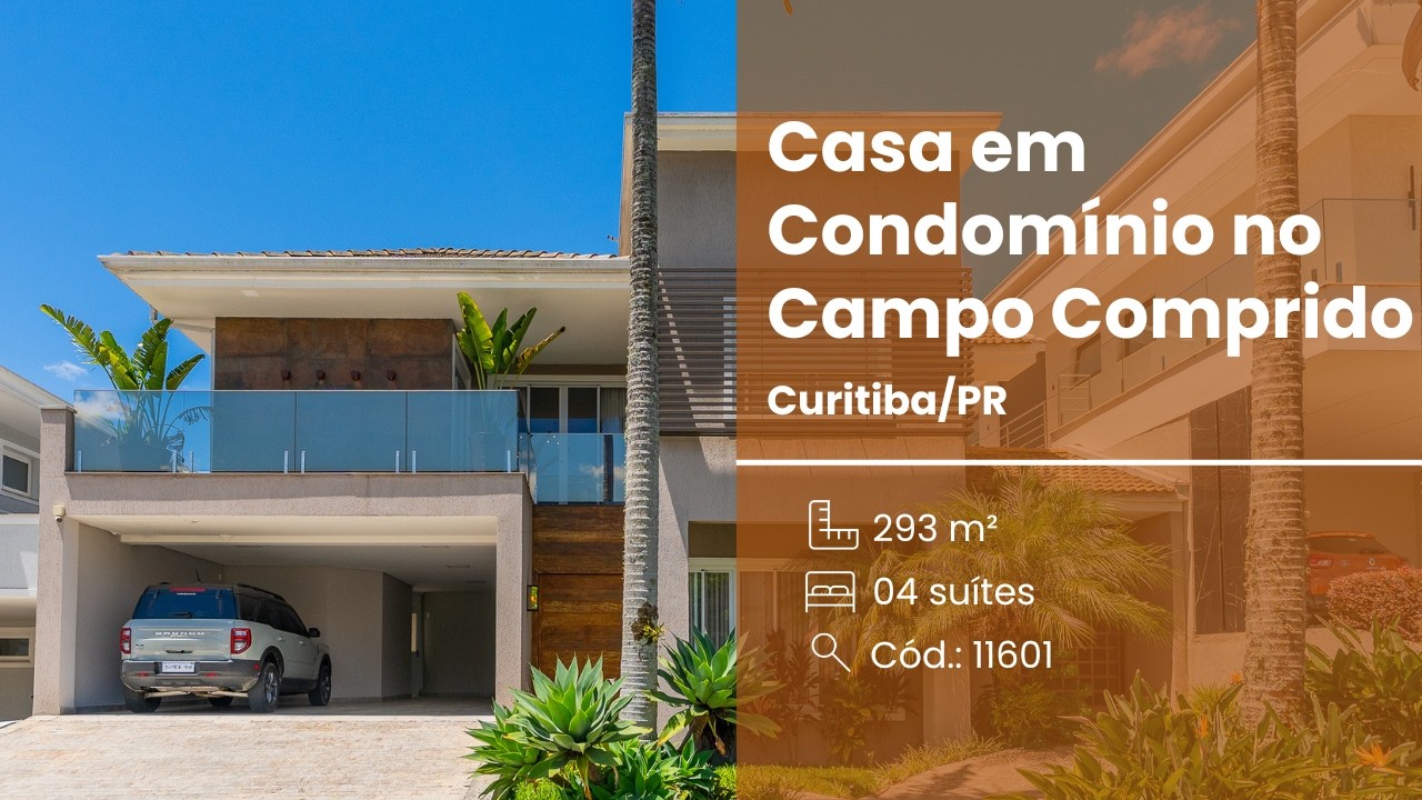 Casa em Condomínio no Colinas São Francisco, 04 Suítes, 04 Vagas, Piscina, Campo Comprido, Curitiba.