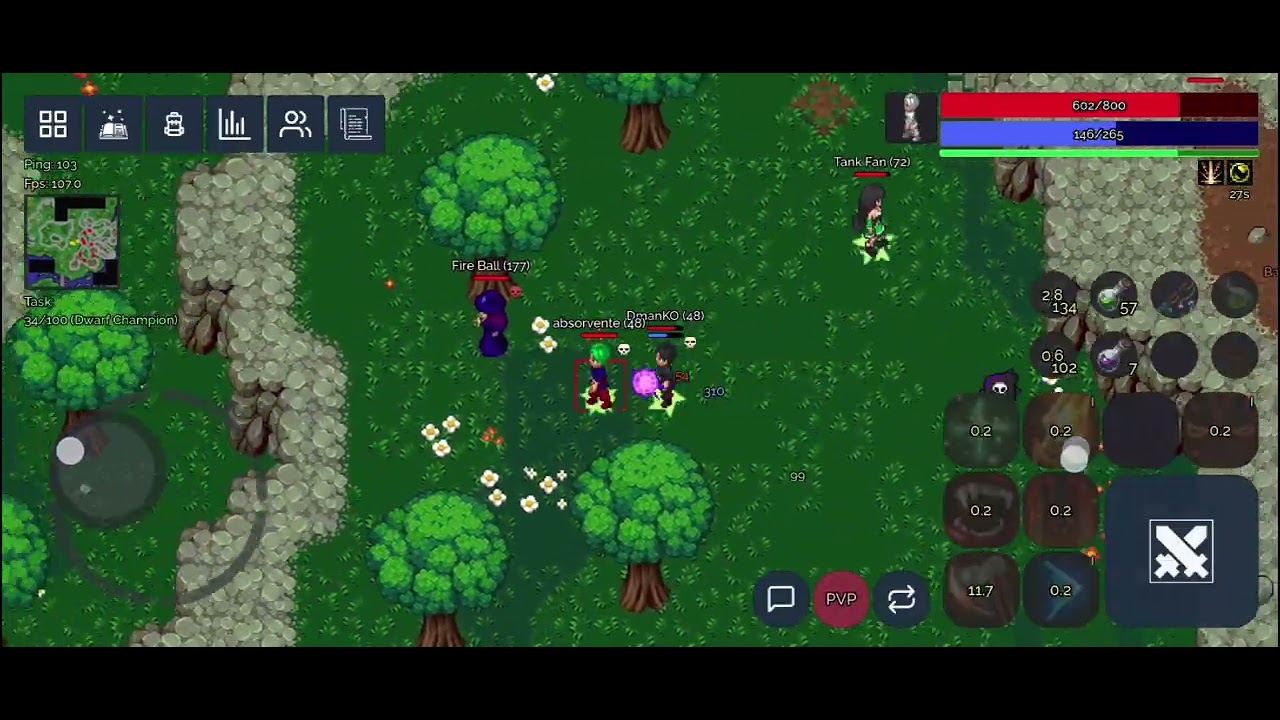 DmanKO halmgaard mmorpg 2D 1 vs 1 mentiroso, sabía que iba a pajarear.