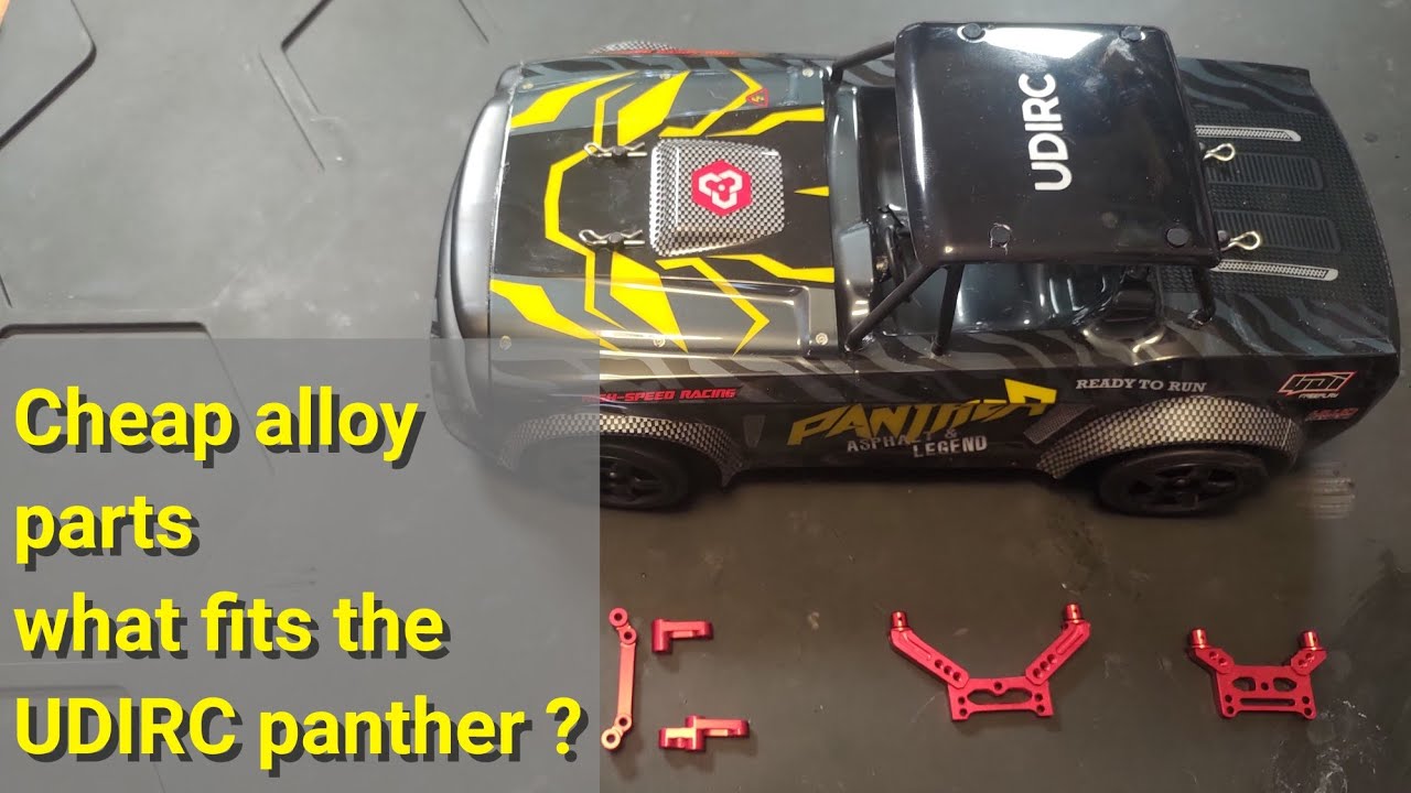 UDIRC panther pro, cheap alloy upgrades body mount and steering rack.