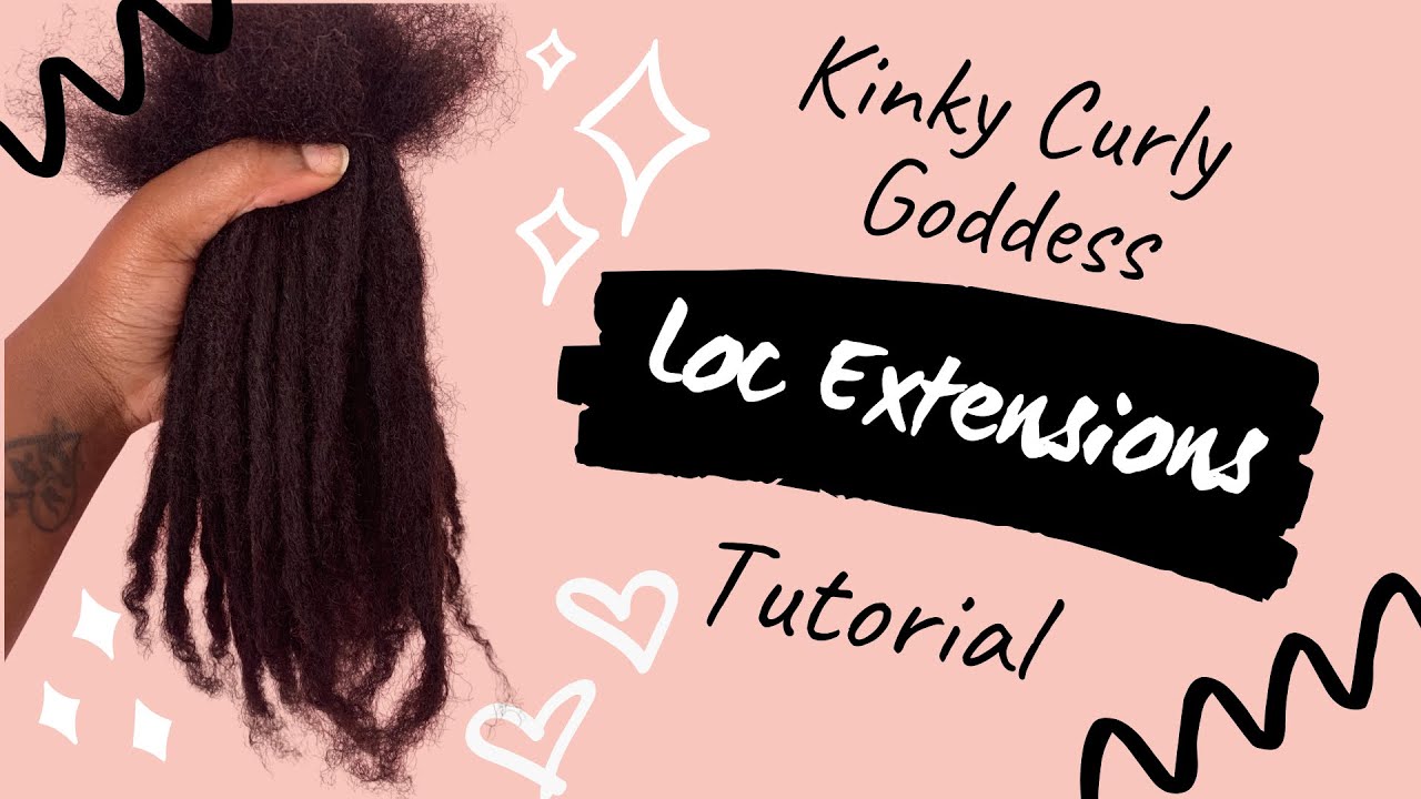 Kinky Curly Goddess Permanent Loc Extensions