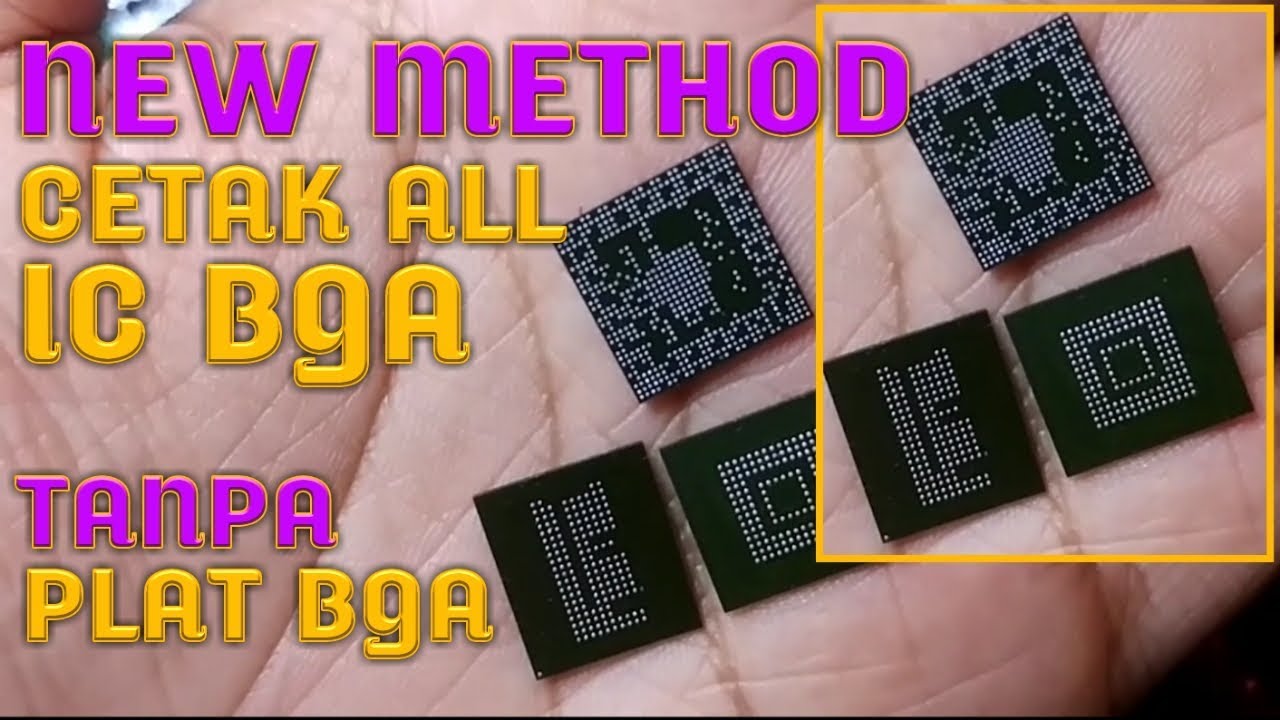 Cara Cetak atau Reball IC POWER, EMMC, CPU dengan sangat Rapi Tanpa PLAT BGA (Part 2)