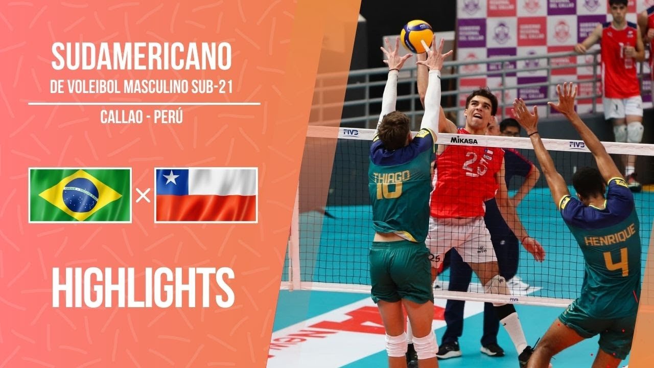 Brasil 🆚 Chile | Highlights [4K] | Sudamericano de voley masculino sub 21 - Peru 2024