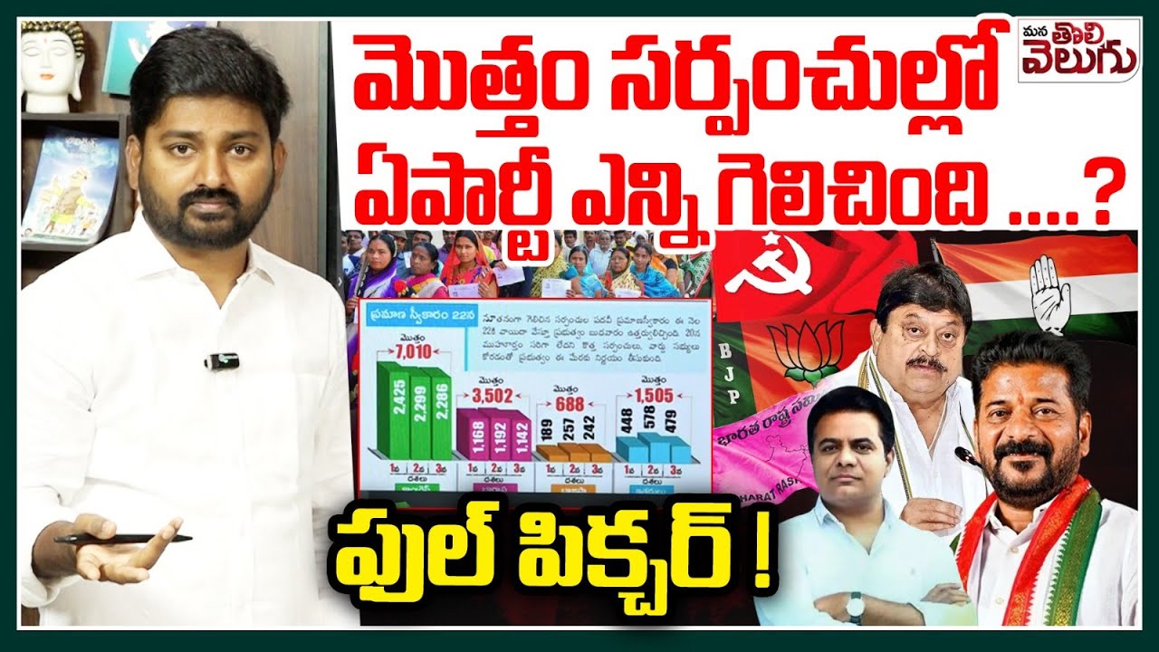 Sarpanch Election Result : మొత్తం సర్పంచుల్లో ఏపార్టీ ఎన్ని గెలిచింది ....? || ఫుల్ పిక్చర్ !|