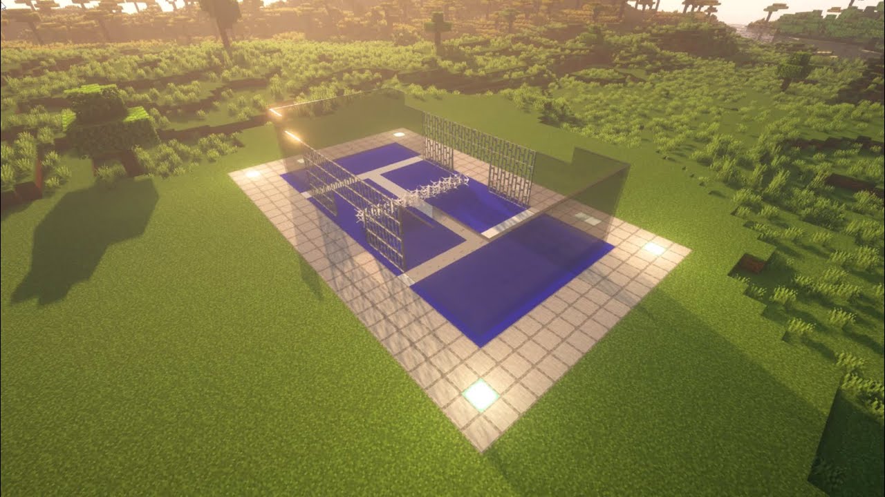 Minecraft - how to build a paddle court